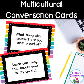 Circle Time Conversation Starter Cards for Multicultural Classrooms