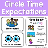 Circle Time Expectations Visual Directions Posters