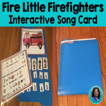 Preview of Circle Time Fun: Five Little Firefighters, Poem, Interactive