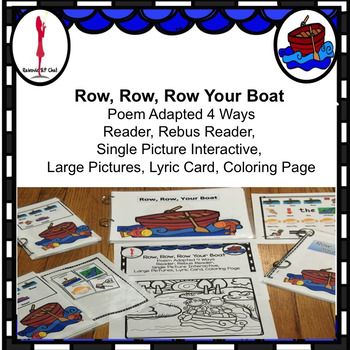 Row, Row, Row Your Boat interactive Nursery Rhyme Circle ...