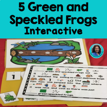 Preview of Circle Time Fun Song: 5 Green and Speckled Frogs Interactive