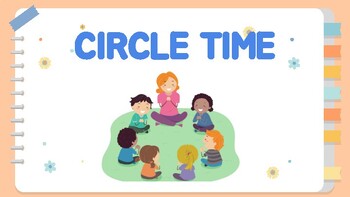 Preview of Circle Time Powerpoint slides editable (PreK/K/1st)