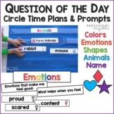 Circle Time Question of the Day Prompts, Ideas, and Activi