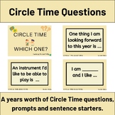 Circle Time Questions - Full Year Pack