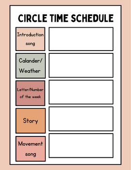 Preview of Circle Time Resource