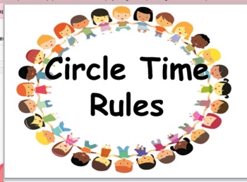 Preview of Circle Time Rules