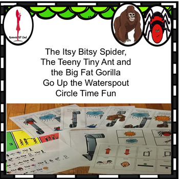 Preview of Itsy Bitsy Spider, Ant and Gorilla: Poem, Sequence, Following Directions