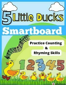 Preview of Circle Time Song "Five Little Ducks" Song Smartboard Activity