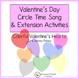 Circle Time Song | Valentine's Day Music - Colorful Hearts!