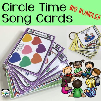 Preview of Circle Time Songs - BIG BUNDLE 175+ Song Cards