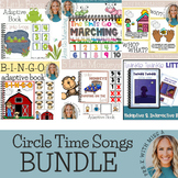 Circle Time Songs BUNDLE with interactive books Preschool 