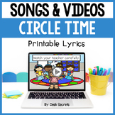 Circle Time Songs For Calendar Time or Transitions