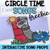 Circle Time Songs {FREEBIE} for Preschool, Kindergarten & 