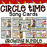 Circle Time Song Cards Finger Plays, Songs and Nursery Rhymes - GROWING BUNDLE