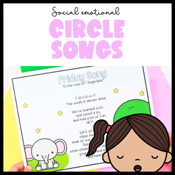 Preview of Circle Time Songs SEL Morning Meeting Days of the Week Songs