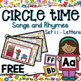 Circle Time Songs and Finger Plays Learning Letters SET 11
