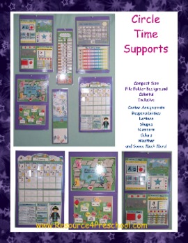 Preview of Circle Time Support Collection - Ideal for Day Care or Small Preschool Program