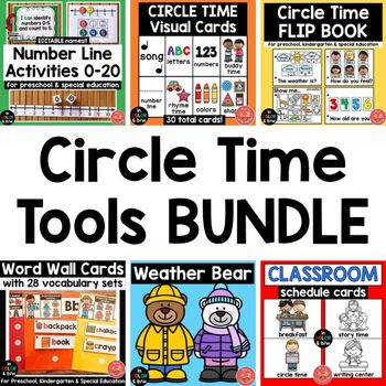 Preview of Circle Time Tools BUNDLE- Preschool, Kindergarten, Special Education