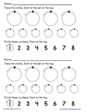 Circle Tracing Practice Page