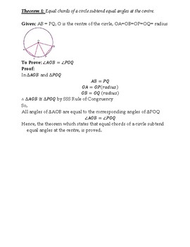 Preview of Circle: Unraveling Class 9 Math Mysteries with Theorems and Proofs