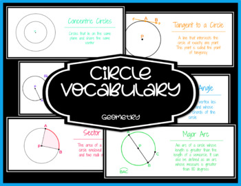 Preview of Circle Vocabulary