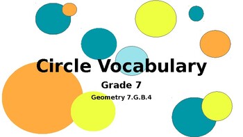 Preview of Circle Vocabulary Presentation