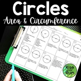 Circumference and Area of Circles Practice Worksheet