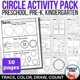 Circle Worksheets Preschool, PreK, Kindergarten, Printable