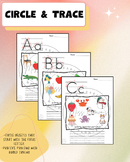 Preview of Circle and Trace | A-Z | Focus Letters | Letter Association & Recognition