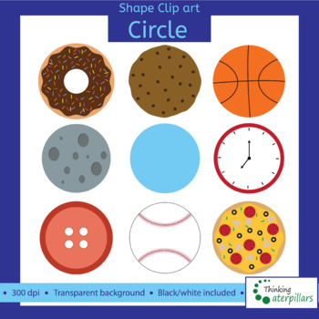 Circle objects 2D Clip art (shapes) by ThinkingCaterpillars | TpT