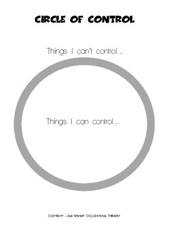 Circle of Control by Tiny Tackers Therapy | TPT