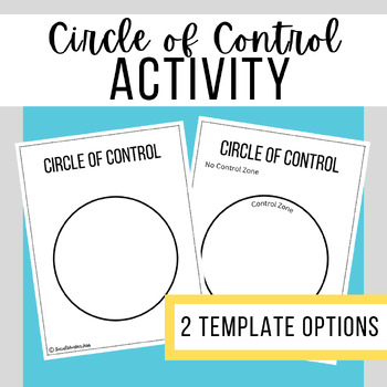 Circle of Control Activity - Social Emotional Learning by Social Worker ...