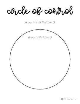 Circle of Control Counseling Activity by Intentional Counselor | TPT