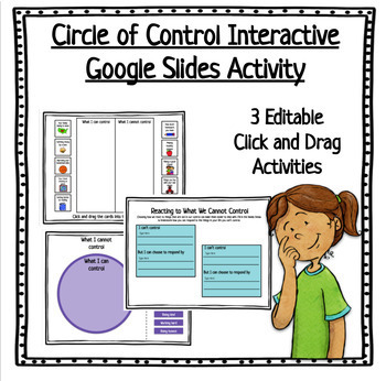 Preview of Circle of Control Social Emotional Activity - Google Slides Distance Learning