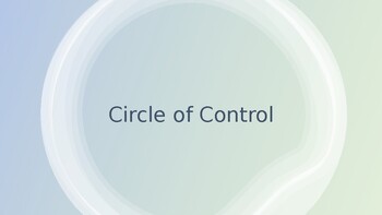 Preview of Circle of Control Social Story