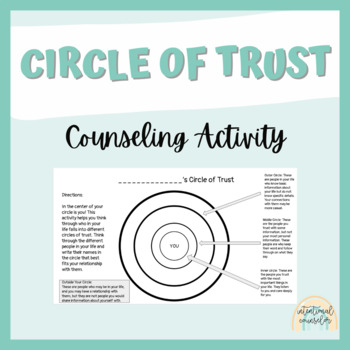 Preview of Circle of Trust Counseling Activity