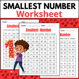 Circle the  smallest number worksheet