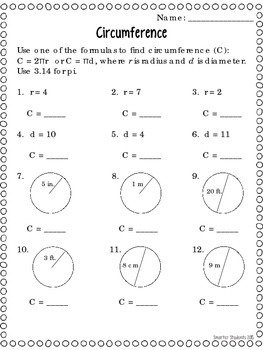 Circles Activities and Worksheets by Smarter Students | TpT