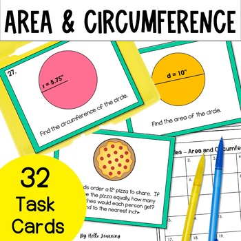 Preview of Area and Circumference of a Circle Activity - Radius and Diameter of a Circle