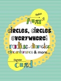 Circles, Circles Everywhere! Radius, Diameter,Circumferenc
