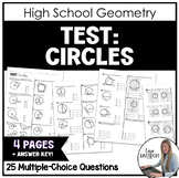Circles - Geometry Test