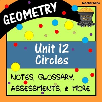 Preview of Circles (Geometry - Unit 12)