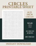 Circles Journal - Sheet of Circles
