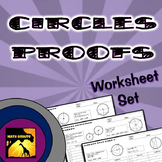 Circles Proofs - Two Column Proof Practice and Quiz