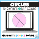 Circles- Radius, Diameter, Circumference Google Forms for 