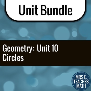 Preview of Circles Unit Bundle