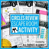 Circles Unit Review | Escape Room Activity