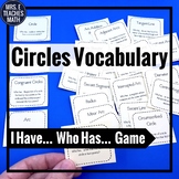 Circles Vocabulary I Have, Who Has Game