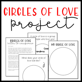 Preview of Circles of Love Project (Alternative Project for Family Tree Assignments)