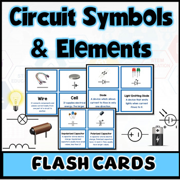 Preview of Circuit Symbols and Elements Flash Cards